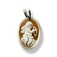 Pendant Mandile 1922 Woman Cammei  in Silver Conchiglia 2MCICM178